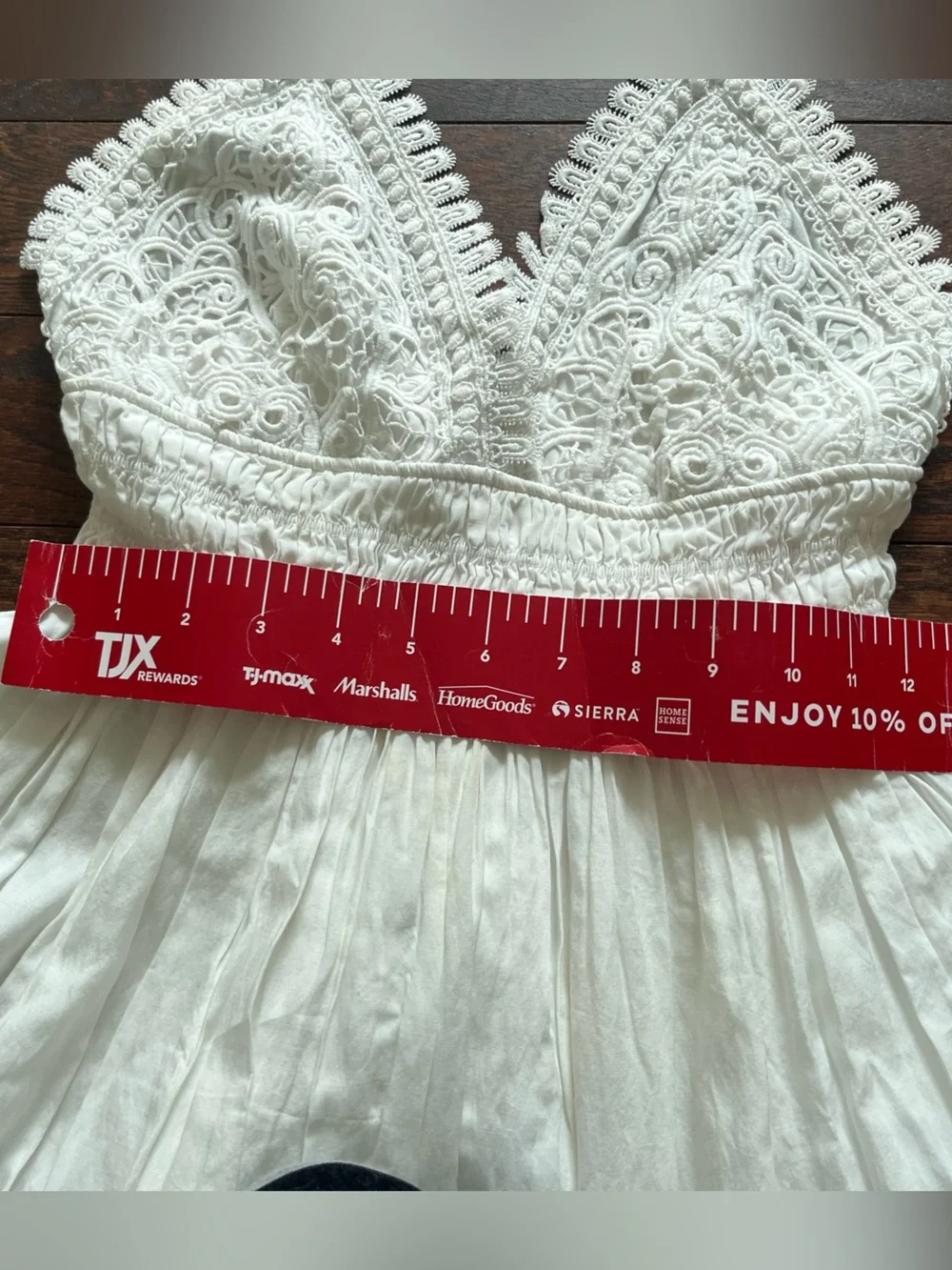 Zara White Crochet Bodice Spaghetti Strap Top - Picture 14 of 14